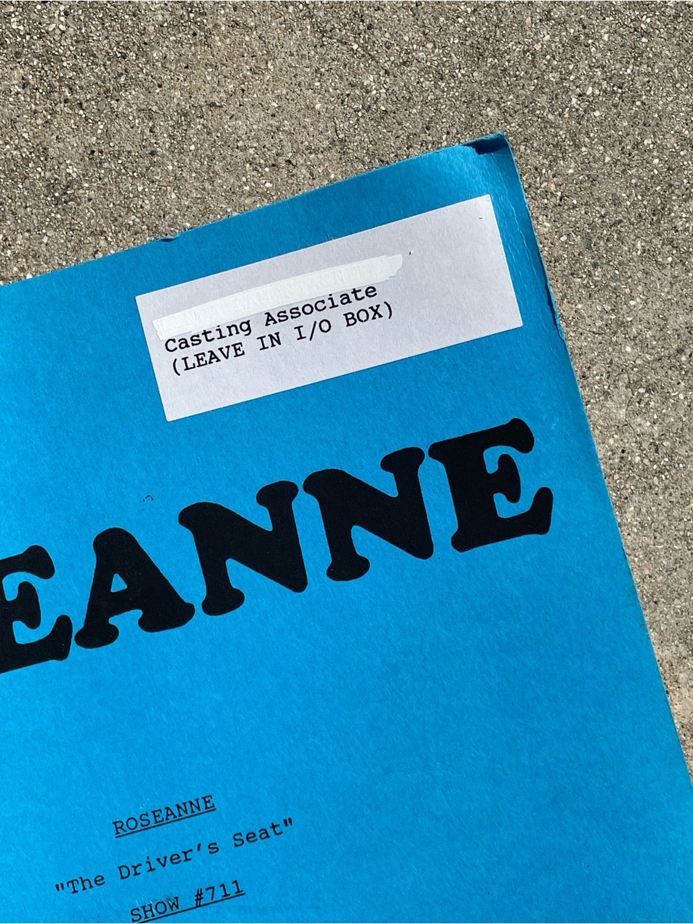 Roseanne Vtg 1993 Production Used Final Mimeo Draft Script The Drivers Seat View 3